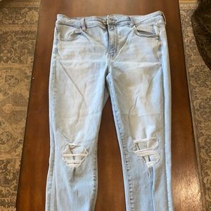American Eagle Super Stretch High Rise Jegging Crop Skinny Jeans - Size 16